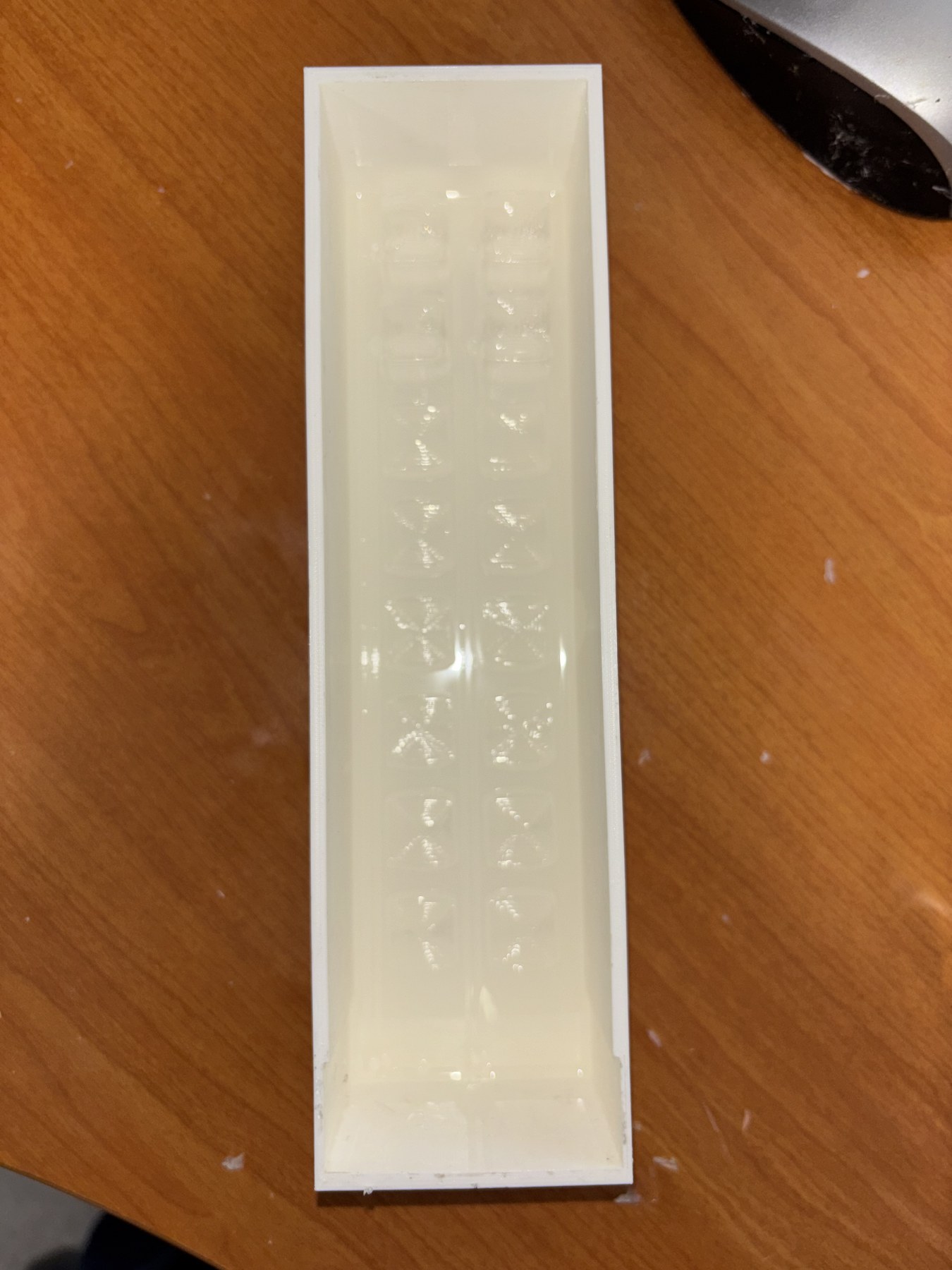 Silicone actuator after casting.