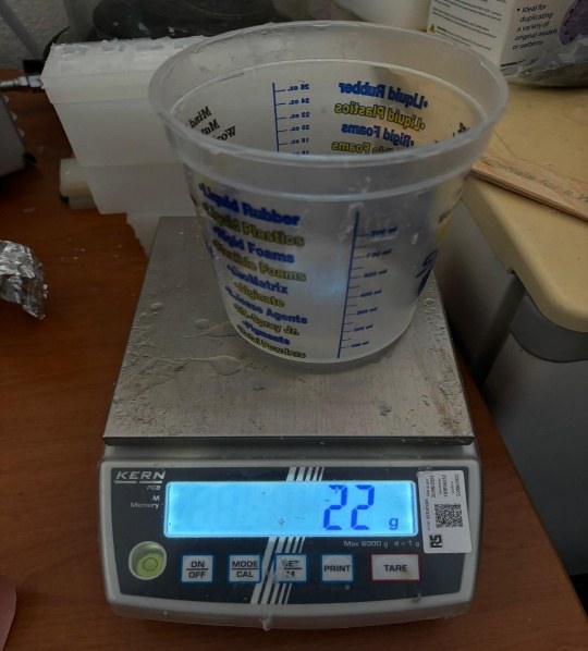 Ecoflex weighing