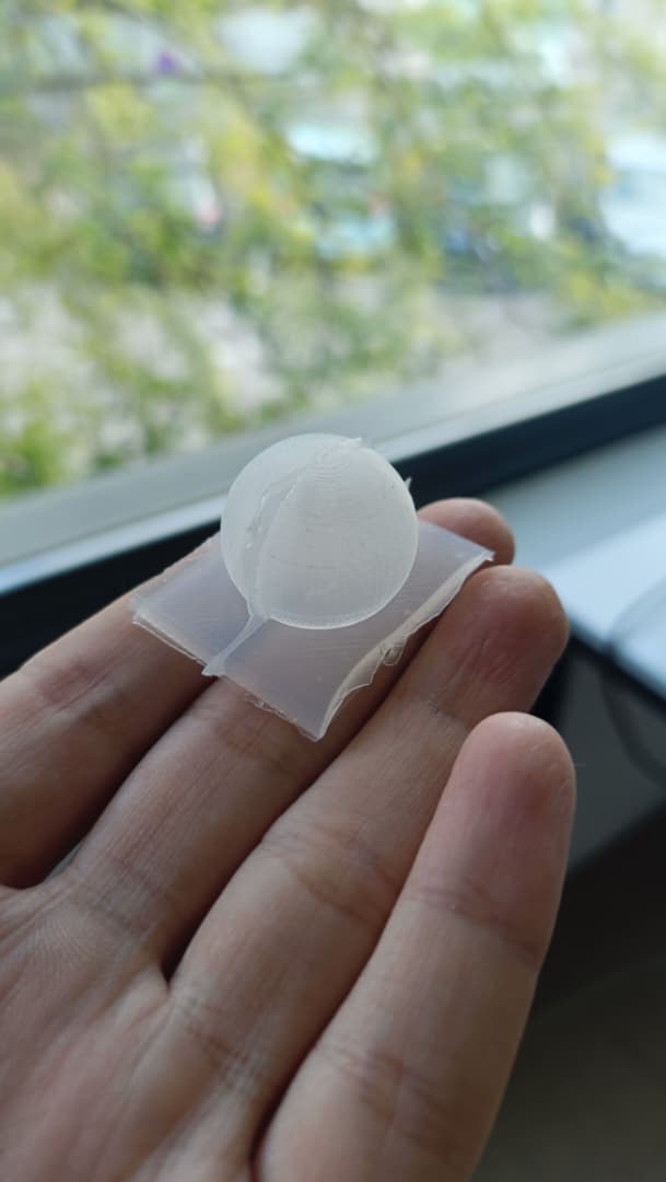 Miniature Ecoflex chamber