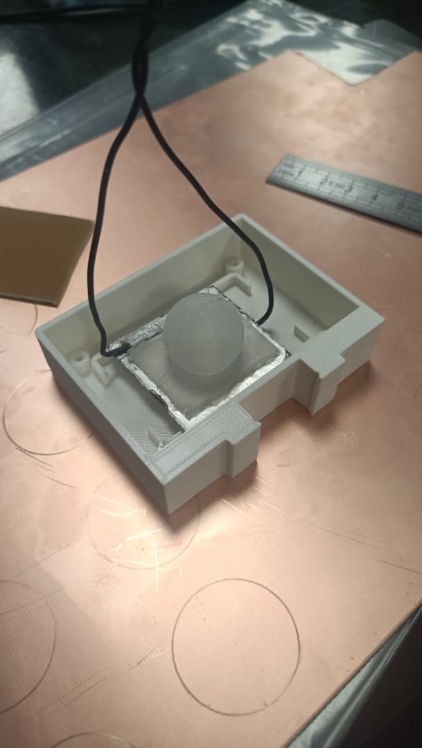 Molded chamber in the mold