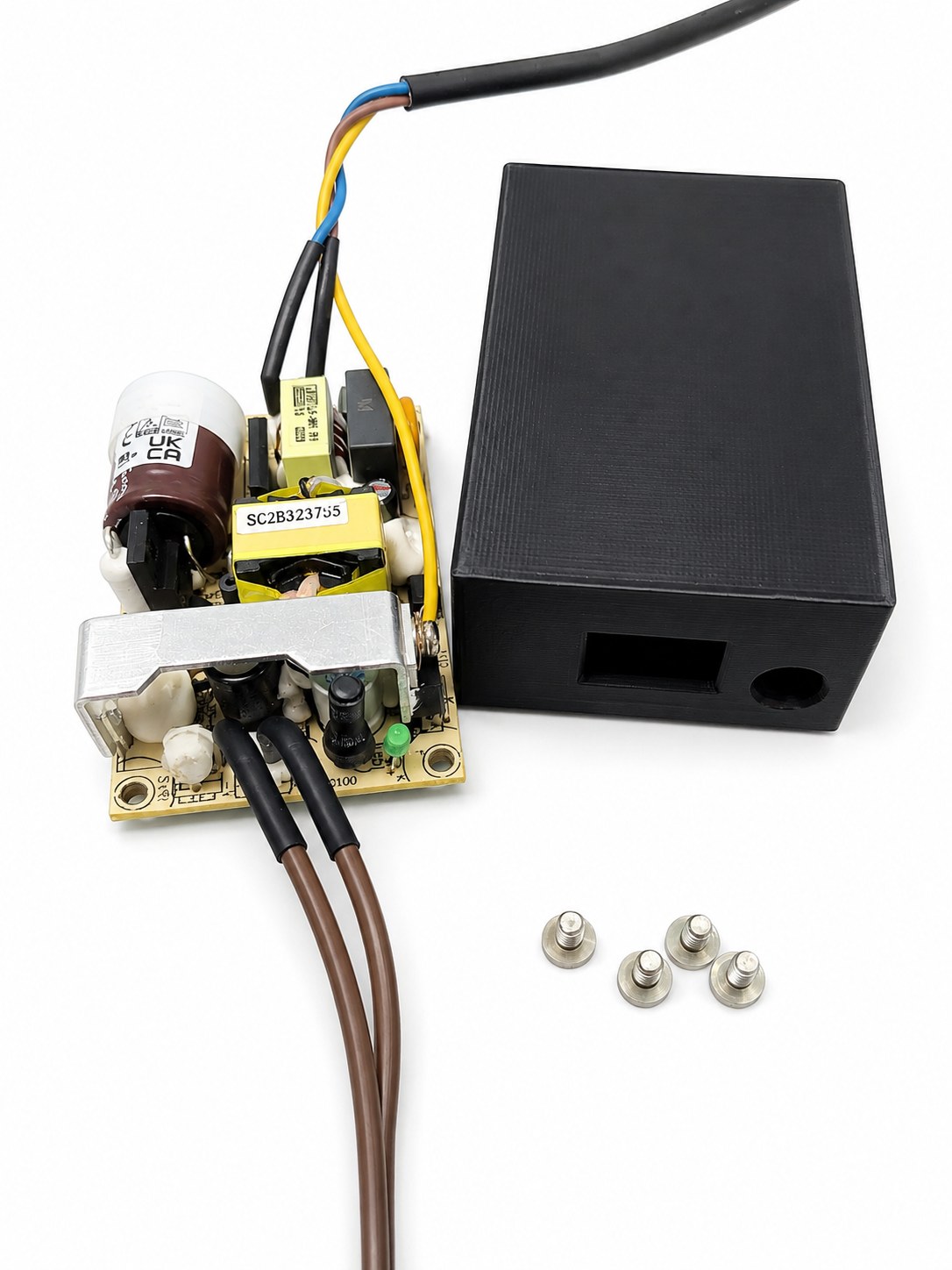 Enclosure for the 5 V pressure-sensor power supply.